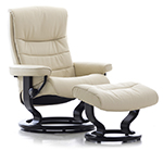 Stressless Nordic Signature Base Recliner Chair and Ottoman by Ekornes