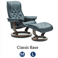 Stressless Royal Classic Hourglass Wood Base