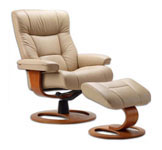 Manjana Ergonomic Recliner and Ottoman by Fjords