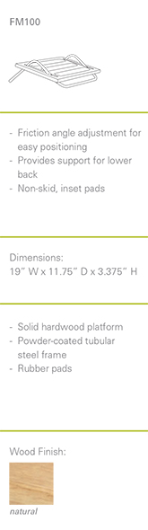 FM 100 HumanScale Foot Machine Specifications and Dimensions