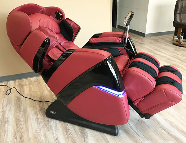 Osaki OS-3D Pro Cyber Massage Chair Recliner in Red