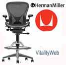 Herman Miller Aluminum Aeron chair for the Home.  Herman Miller Embody, Mirra, Celle, Eames Chairs and Eames Lounge Chair Seating.